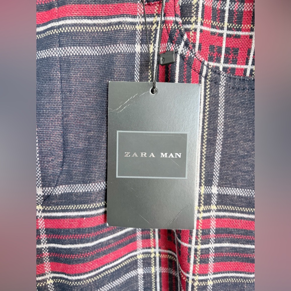 NWT Zara Men's Plaid Pants Size L - Picture 2 of 7